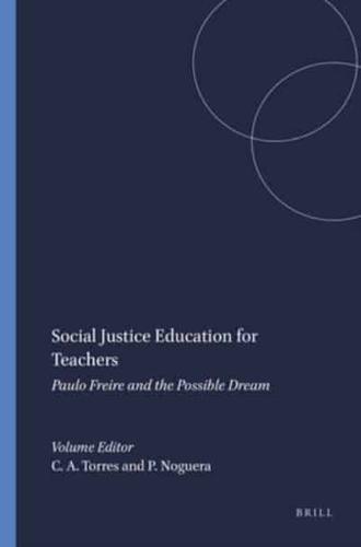Social Justice Education for Teachers