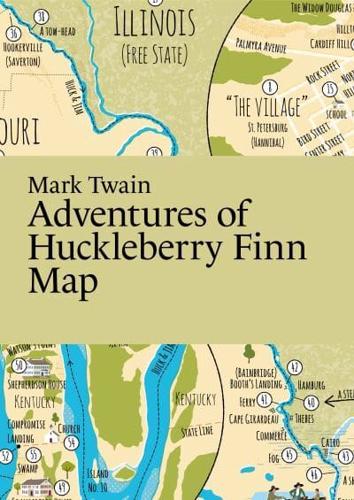 Mark Twain, Adventures of Huckleberry Finn Map