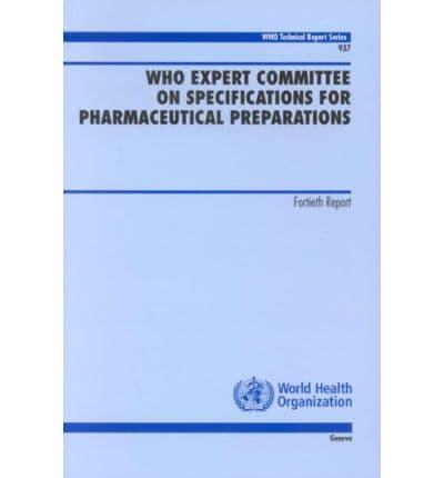 Who Expert Committee On Specifications for Pharmaceutical Preparations