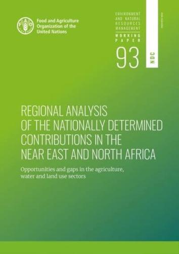 Regional Analysis of the Nationally Determined Contributions in the Near East and North Africa