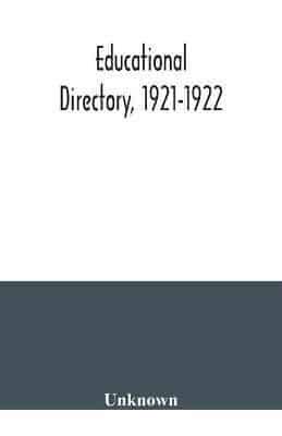 Educational Directory, 1921-1922
