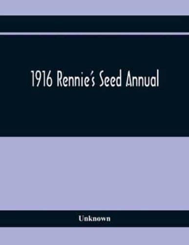 1916 Rennie'S Seed Annual