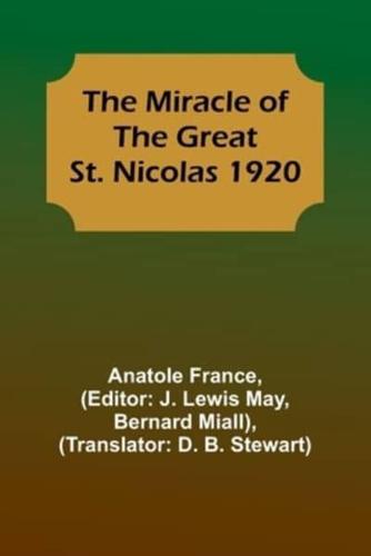 The Miracle of the Great St. Nicolas 1920