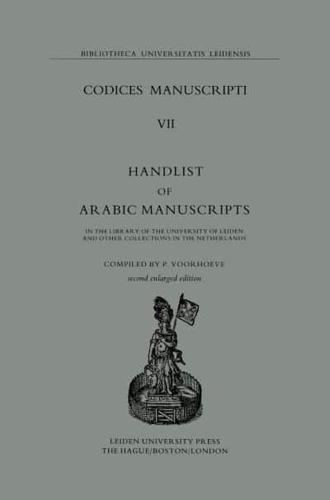 Codices Manuscripti: Handlist of Arabic Manuscripts