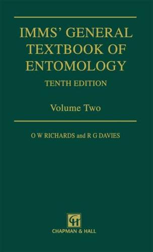 Imms' General Textbook of Entomology : Volume 2: Classification and Biology