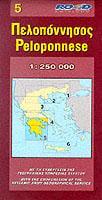 Map of Peloponnese