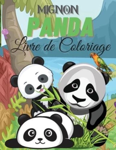 Mignon Panda Livre De Coloriage