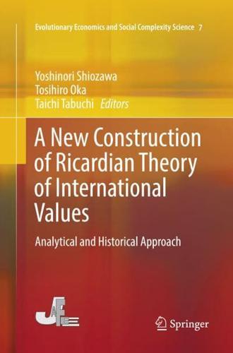 A New Construction of Ricardian Theory of International Values