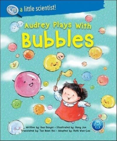 Audrey Plays With Bubbles