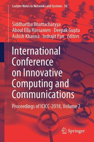 International Conference on Innovative Computing and Communications Volume 2