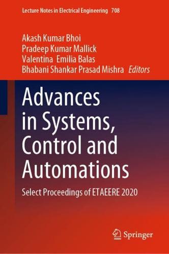 Advances in Systems, Control and Automations : Select Proceedings of ETAEERE 2020