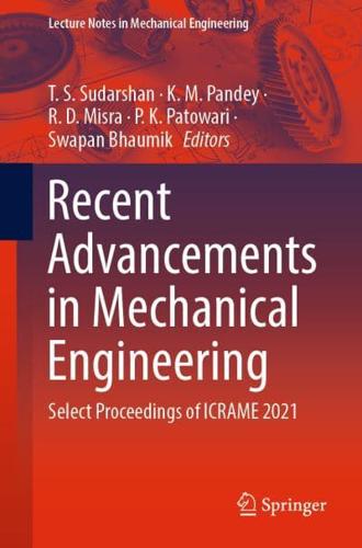 Recent Advancements in Mechanical Engineering