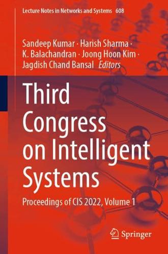 Third Congress on Intelligent Systems Volume 1