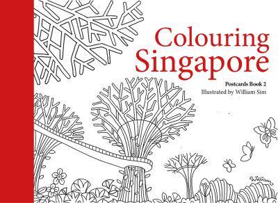 Colouring Singapore Postcards