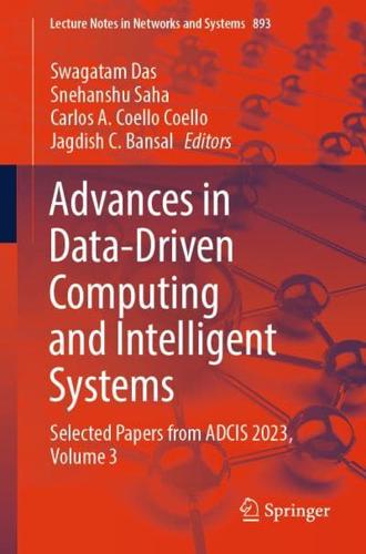 Advances in Data-Driven Computing and Intelligent Systems Volume 3