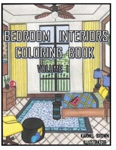 Bedroom Interiors Coloring Book Volume I