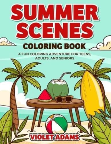 Summer Scenes Coloring Book