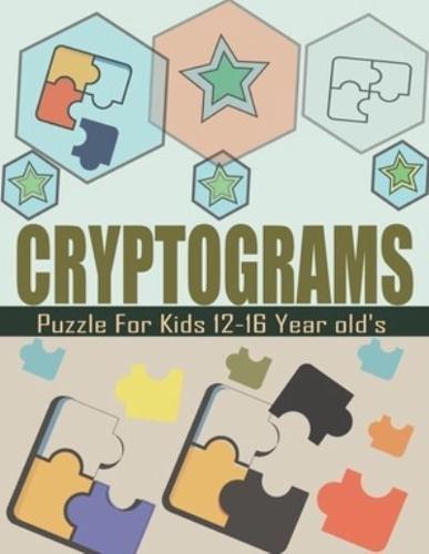 Cryptograms Puzzle For Kids 12-16 Year Old's