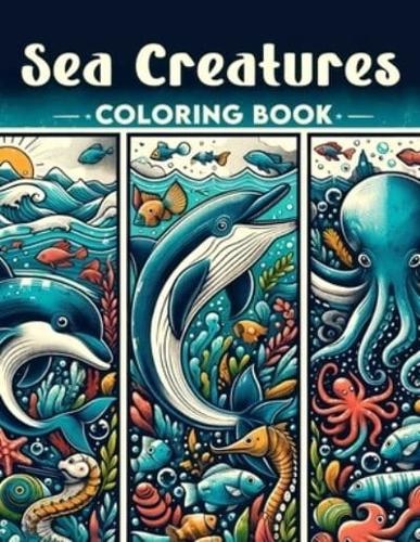 Sea Creatures Coloring Book