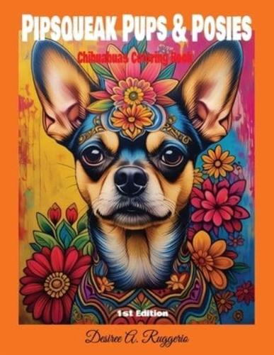 "Pipsqueak Pups & Posies" Chihuahua Coloring Book (1St. Edition)