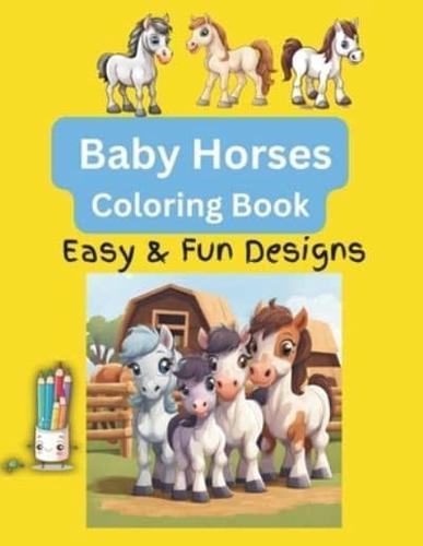 Baby Horses Coloring Book