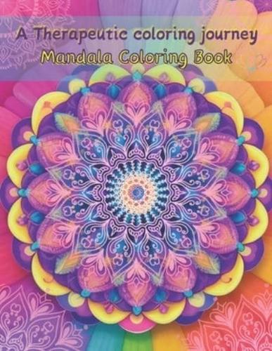 " A Therapeutic Coloring Journey " Mandala Coloring Book