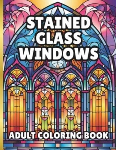 Stained Glass Window Coloring Book