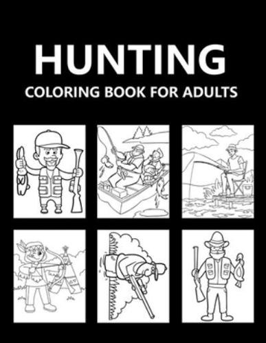 Hunting Coloring Book For Adults