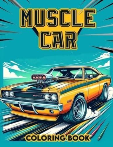 Muscle Car Coloring Book