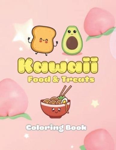 Kawaii Food & Treats Coloring Book