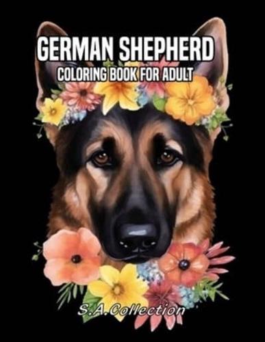 German Shepherd Coloring Book For Adult