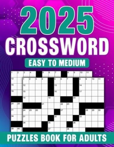 Easy To Medium Crossword Puzzles Book For Adults