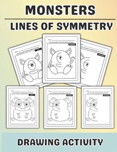 Monsters Lines of Symmetry Drawing Activity