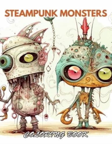 Steampunk Monsters Coloring Book