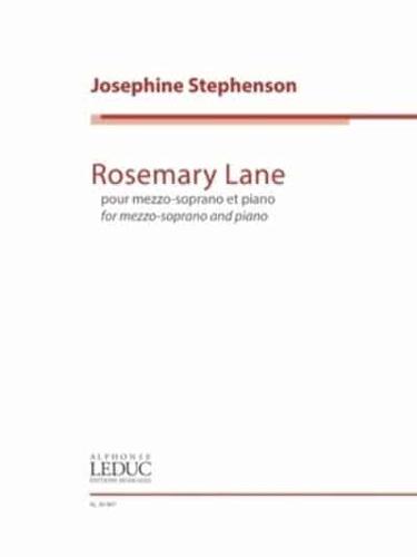 Stephenson: Rosemary Lane Mezzo-Soprano and Piano