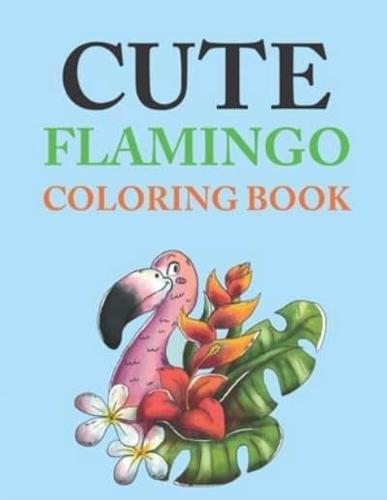 Cute Flamingo Coloring Book