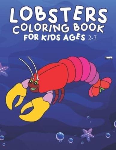 Lobsters Coloring Book For Kids Ages 2-7