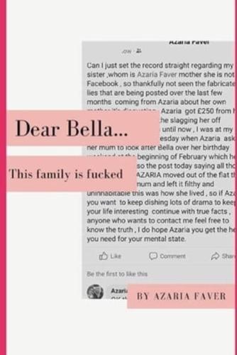 Dear Bella...