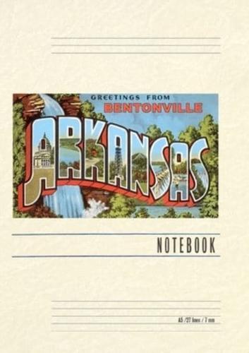 Vintage Lined Notebook Greetings from Bentonville