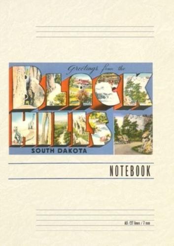 Vintage Lined Notebook Greetings from the Black Hills