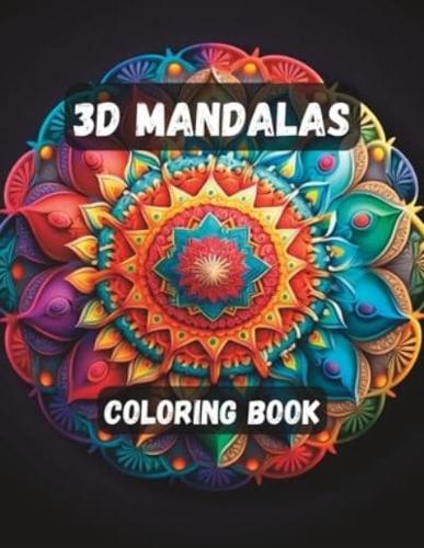 3D Mandalas Coloring Book