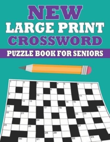 New Large Print Crossword Puzzle Book for Seniors