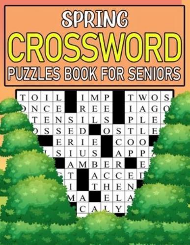 Spring Crossword Puzzles Book For Seniors