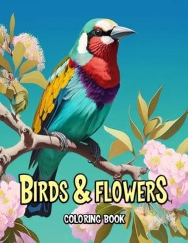 Birds and Flowers Coloring Book