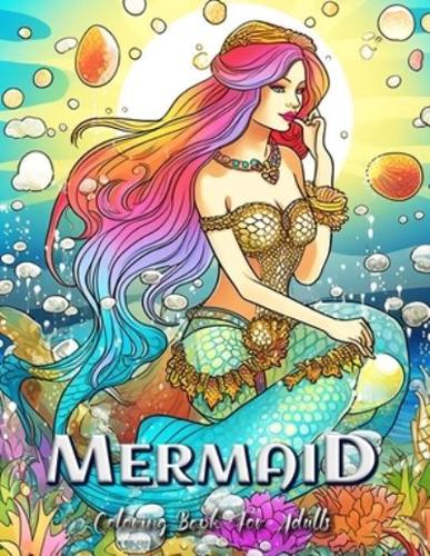 Mermaid Coloring Book for Adults