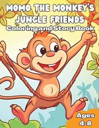 Momo The Monkey's Jungle Friends Coloring and Story Book