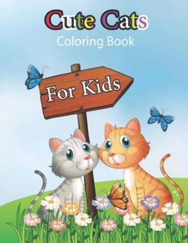 Cute Cats Coloring Book For Kids