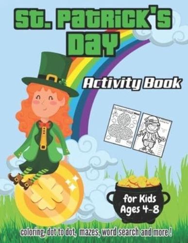 St. Patrick's Day Activity Book for Kids Ages 4-8