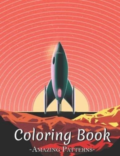 Coloring Book: Coloring Pages, Easy, Simple Picture Coloring Books For Early Learning, Preschool And Kindergarten, Toddlers ( Start-Rocket-to-Space Coloring Books )