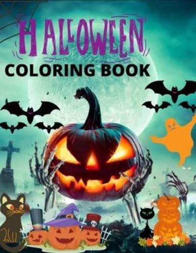 Halloween Coloring Book: 100 pages of Halloween and Autum  to Color Amazing Designs for Relaxation and Fun